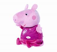 Peppa Pig 2v1 plyšový zaspávač hrajúci + svetlo, ružový, 25 cm